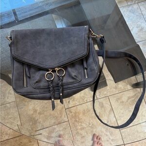 Target Black Crossbody hobo 90s Bag with Gold Details